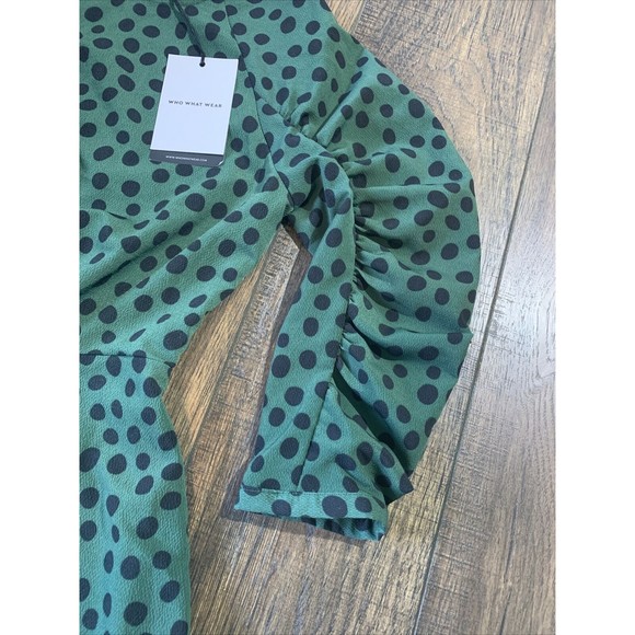 Who What Wear Leopard Print Long Sleeve Boat Neck A-Line Mini Dress X-Small 1020 - Picture 10 of 11